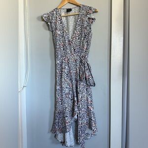 Summersalt Brunch to Beach Sleeveless Wrap Dress, Size M, Lavender Fields